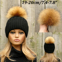 Fur pom pom Raccoon fur pompom Fur accessories Natural color fur raccoon Real fur Pompom hat Large pompoms Detachable pompom Fluffy pom pom