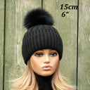 Black Raccoon Fur Pompom, Large Fuffy Pom Pom For Hat, Detachable Pompoms, Real Fur Pompons, Crafts Supplies, Fuzzy Bommel, Cute Hat Decor