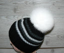 Fur pom pom, White fur pom pom for hat, Real fox fur pom, Large plush furry ball, Detachable pompom, Fluffy pompon, Fuzzy bommel
