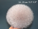 Beige Fur Pompom, Fuzzy Bommel, Real Fox Fur Pom Pom for Hat, Fur Accesory, Fluffy Pom Pon for Beanies, Furry Ball for Crafting, Hat Decor