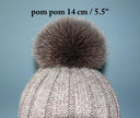 Real Fur Pom Pom, Mocha Brown Pompom for Hat, Furry Ball for Beanies, Detachable Pompon, Fluffy Pom Poms for Hat, Fox Fur Bommel, Hat Decor