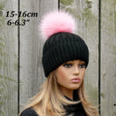 Fluffy Fur Pom Pom, Genuine Fur Pompom for Hats, Fuzzy Pink Pompom, Hat Decoration, Furry Ball, Detachable Pompom For Hat, Fur Accessories