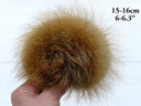 Real Fur Pom Pom for Hat, Fox Fur Pompoms, Furry Ball for Hat, Hat Decoration, Fluffy Bobbles, Fuzzy Bommel, Detachable Fox Fur Pompom Decor