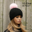 Fur Pompom for Hat, Detachable Light Pink Pompom, Genuine Fur Pom Pom, Fuzzy Bommel, Pink Pompoms, DIY Hat Decorations