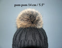 Raccoon fur pom pom, Real fur pompom for hat, Large pompoms, Detachable pompon, Fluffy ball, Brown raccoon fur pom pom, Fur bommel For DIY
