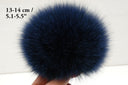 Blue fur pom pom, Real fox fur pompom for hat, Detachable pompoms, Fluffy fur ball, Fluffy pompom, real fur pom-pom, Fur accessories