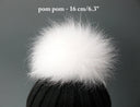 White Large Pompom, Raccoon fur pompom for hat , White Fur, Detachable pompoms, White Luxury Pom Pom, White PomPom, Gift for Her