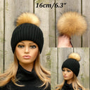 Fur pom pom Raccoon fur pompom Fur accessories Natural color fur raccoon Real fur Pompom hat Large pompoms Detachable pompom Fluffy pom pom