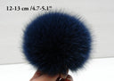 Blue fur pom pom, Real fox fur pompom for hat, Detachable pompoms, Fluffy fur ball, Fluffy pompom, real fur pom-pom, Fur accessories