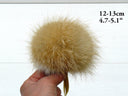 Real Fur Pom Pom for Hat, Fox Fur Pompoms, Furry Ball for Hat, Hat Decoration, Fluffy Bobbles, Fuzzy Bommel, Detachable Fox Fur Pompom Decor