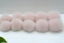 Pink fur pom pom for hat, Fox fur pom pom for beanie, Fluffy pompom, Powder pink fur pompom, Fox fur bommel, Large pom pom, Real fur pompom