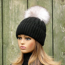 Real Fur Pom Pom, Beige Fluffy Pompom, Fox Tail Fur Pompom for Hat, Puff Fur Ball, Furry Bommel, Fuzzy Pompon, Real Fox Fur Pom Pon for DIY