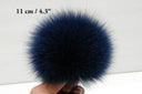 Blue fur pom pom, Real fox fur pompom for hat, Detachable pompoms, Fluffy fur ball, Fluffy pompom, real fur pom-pom, Fur accessories