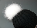 White Large Pompom, Raccoon fur pompom for hat , White Fur, Detachable pompoms, White Luxury Pom Pom, White PomPom, Gift for Her
