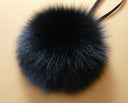 Arctic fox fur pom pom Black fur pom pom Real fur Pompom hat Fur pompom Fur ball Detachable pompom Fur fox Fluffy fur pompoms