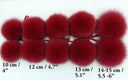 Burgundy Real Fur Pompom, Fox Fur Pom Pom, Detachable Pom Pom, Real Fur Pompoms, Red Wine Fur, Bordo Pompoms for Hat, Cute Fuzzy Hat Decor
