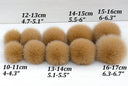 Beige Fur Pompom, Fluffy Fox Fur Pom Pom for Hat, Puff Detachable Pom Pom, Furry Ball, Fluffy Pompo, Fuzzy Bommel, Winter Hat Decoration