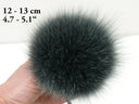 Green Fur Pom Pom for Hat, Fluffy Ball, Fuzzy Pompon, Fluffy Fur Pompom, Real Fox Fur Ball, Detachable Pompoms, Fur Accessories, Fur Bommel