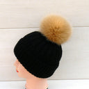 Beige Fur Pompom, Fluffy Fox Fur Pom Pom for Hat, Puff Detachable Pom Pom, Furry Ball, Fluffy Pompo, Fuzzy Bommel, Winter Hat Decoration