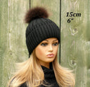 Brown Racoon Fur Pom Pom, Real Raccoon Fur Pompom for Hat, Fur Accessory, Large Fuzzy Ball For DIY, Fluffy Detachable Pompom, Furry Bommel