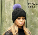Lavender Real Fur Pompom for Hat, Light Purple Furry Bommel, Fox Fur Lilac Pompons, Fluffy Pom Poms with Ribbons, Fuzzy Balls for Crafts