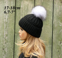 Silver Fur Pom Pom, Real Fur Pompom for Hat, Fluffy Fur Ball Gray, Fox Fur Pom Pom, Fuzzy Pompom for Hat, Puff Bommel, Genuine Fur Pompom