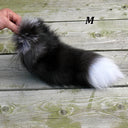 Large Real Fox Fur Tail Keychain, Fluffy Fuzzy Bag Charm, Handbag Key Chain, Car Keychain, Bag Accessory, Gift For Her