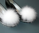 White Wedding Shoe Clips, Fur Ball Shoe Charms, White Fur Ornaments, Pom Pom Brooch, Shoe Decoration, Fluffy Shoe Accessories For Bridesmaid