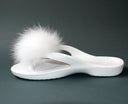 White Wedding Shoe Clips, Fur Ball Shoe Charms, White Fur Ornaments, Pom Pom Brooch, Shoe Decoration, Fluffy Shoe Accessories For Bridesmaid