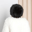 Black Raccoon Fur Kubanka Hat, Women Winter Hat, Fashion Winter Accessories, Warm Headwear, Premium Saga Fur Hat, Fashion Fur Hat for Her