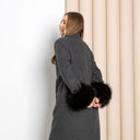 Black Raccoon Fur Cuffs for Coat, Detachable Fur Sleeve Cuffs, Luxury Natural Fur Accessories, Winter Outfit Upgrade, Christmas Gift For Her