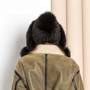 Warm Winter Fur Hood, Real Fur Bonnet with Ear Flaps, Knitted Fur Hat, Fox and Mink Fur, Women's Fur Hat, Teen Girl Fur Hat, Xmas Gift Idea