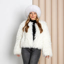 White Fox Fur Mongolian Hat, Real Fur & Leather Winter Hat, Warm Pill Box Hat, Fashion Women Hat, Winter Headwear, Anniversary Gift For Wife