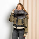 Oversized Fur Snood, Silver Fox Fur Collar, Detachable Collar, Natural Fur Collar, Fluffy Snood, Real Fur Scarf, Neck Wrap, Fur Neck Warmer