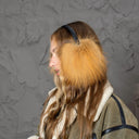 Fluffy Earmuffs From Genuine Red Fox Fur, Soft Ear Muffs For Teen Girl, Fashion Fur Accessories, Warm Earmuffs Women, Birthday Gift for Her
