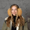 Fluffy Earmuffs From Genuine Red Fox Fur, Soft Ear Muffs For Teen Girl, Fashion Fur Accessories, Warm Earmuffs Women, Birthday Gift for Her