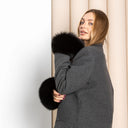Black Fox Fur Cuffs, Black Fluffy Sleeves Cuffs, Fur Cuffs, Black Cuffs, Fox Fur, Wrists Cuffs Warmer, Winter & Fall Cuffs, Fox Fur Bracelet