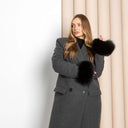 Black Fox Fur Cuffs, Black Fluffy Sleeves Cuffs, Fur Cuffs, Black Cuffs, Fox Fur, Wrists Cuffs Warmer, Winter & Fall Cuffs, Fox Fur Bracelet