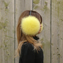 Yellow Fox Fur Earmuffs for Adult, Real Fur Ear Warmers, Fluffy Ear Muffs, Warm Fuzzy Ear Muffs, Fur Accessories, Warm Gift For Teen Girl