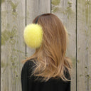 Yellow Fox Fur Earmuffs for Adult, Real Fur Ear Warmers, Fluffy Ear Muffs, Warm Fuzzy Ear Muffs, Fur Accessories, Warm Gift For Teen Girl