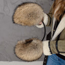 Earmuffs Made of Natural Raccoon Fur, Warm Winter Earmuffs for Adult, Fluffy Fur Headband, Gift for Daughter, Accessory for Cold Weather