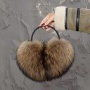 Earmuffs Made of Natural Raccoon Fur, Warm Winter Earmuffs for Adult, Fluffy Fur Headband, Gift for Daughter, Accessory for Cold Weather