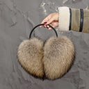 Earmuffs Made of Natural Raccoon Fur, Warm Winter Earmuffs for Adult, Fluffy Fur Headband, Gift for Daughter, Accessory for Cold Weather