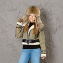 Raccoon Fur Hat, Soft Fluffy Winter Ushanka, Leather Aviator Hat, Plush Trapper Hat for Women, Warm Gift for Mom, Real Fur Fuzzy Bomber Hat