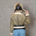 Raccoon Fur Hat, Soft Fluffy Winter Ushanka, Leather Aviator Hat, Plush Trapper Hat for Women, Warm Gift for Mom, Real Fur Fuzzy Bomber Hat