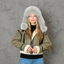 Real Fur Winter Hat, Fur Bomber Hat, Ear Flap Trap Hat, Winter Headwear, Warm Hats For Women, Gift For Sister, Luxury Fur & Leather Ushanka