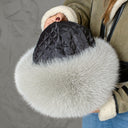 Real Fur Winter Hat, Fur Bomber Hat, Ear Flap Trap Hat, Winter Headwear, Warm Hats For Women, Gift For Sister, Luxury Fur & Leather Ushanka