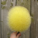 Yellow Fox Fur Earmuffs for Adult, Real Fur Ear Warmers, Fluffy Ear Muffs, Warm Fuzzy Ear Muffs, Fur Accessories, Warm Gift For Teen Girl