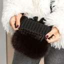 Brown Mink Fur Hat For Women with Pom-Pom, Mink Warm Winter Hat, Women Winter Hat, Women Winter Fluffy Hat Accessories, Gift For Girlfriend