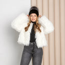 Black Mink Fur Beanie Hat with Fluffy Pompom, Knitted Mink Hat, Real Fur Hat, Fuzzy Beanie, Women Winter Hat, Stylish Gift for Girlfriend